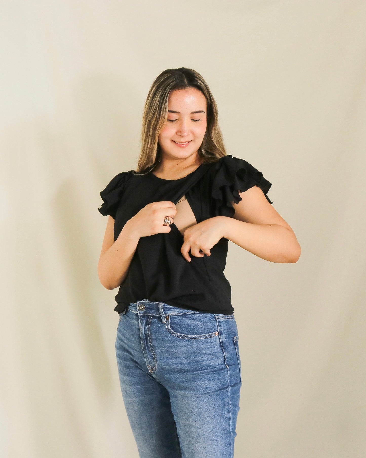 Blusa de lactancia, Adri negra M, G