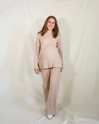 Conjunto de maternidad Cinthya, beige caliente M