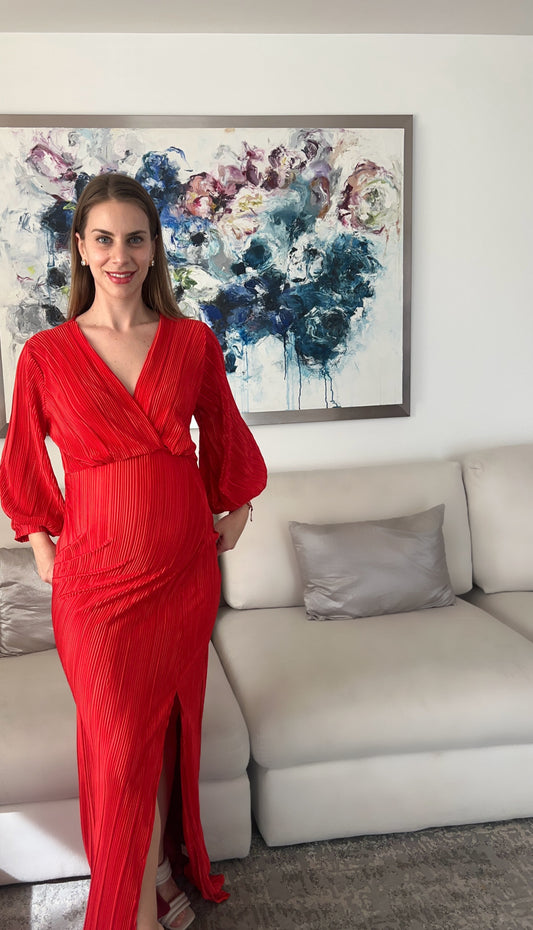 Vestido de maternidad, Nicole rojo M