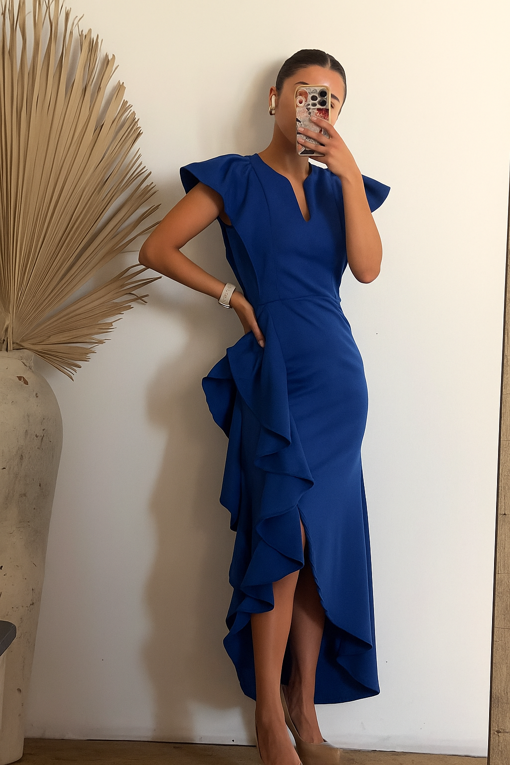Vestido de lactancia, Jessica azul vivo M
