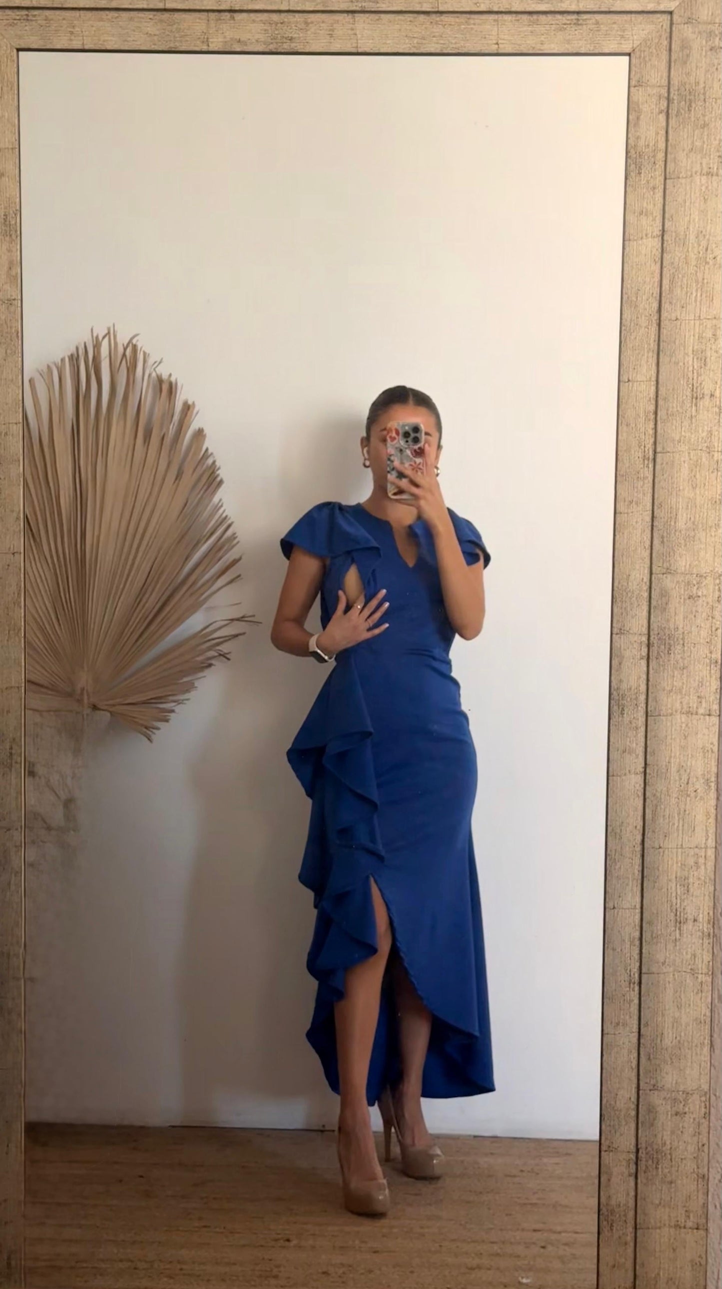 Vestido de lactancia, Jessica azul vivo M