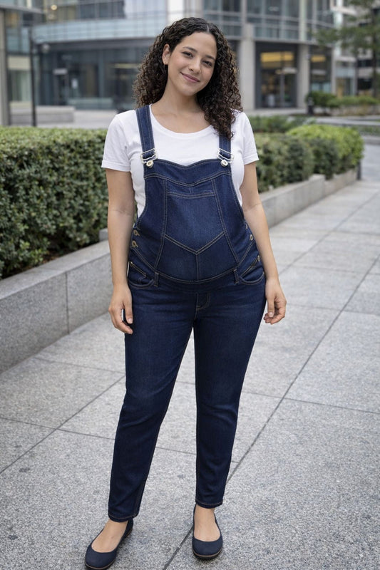 Overol/jumpsuit de Maternidad mezclilla cargo