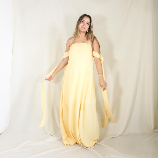 Vestido de maternidad Kalisi amarillo M