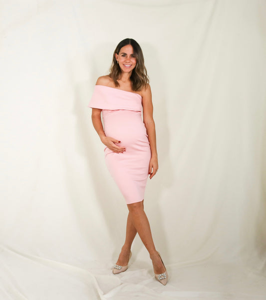 Vestido de maternidad María José rosa neopreno