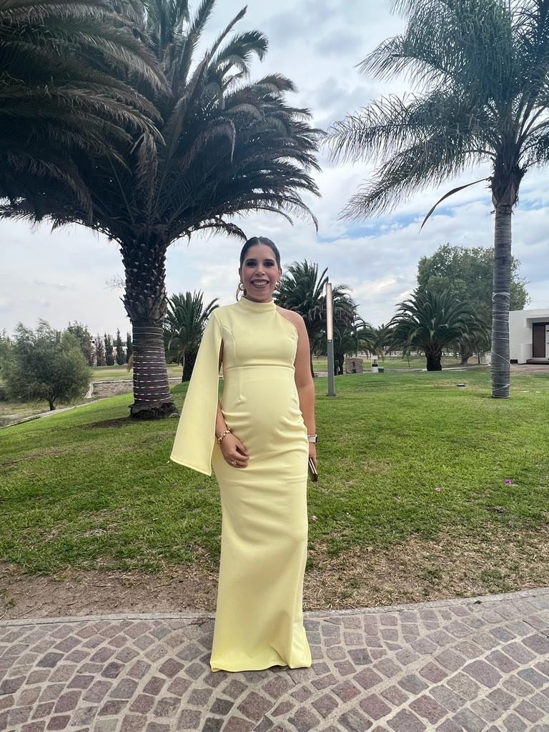 Vestido de maternidad Carola, amarillo