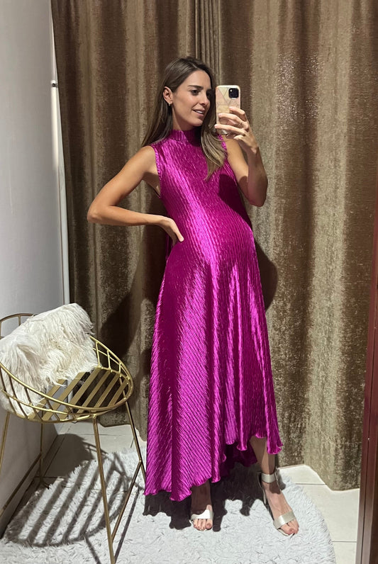 Vestido de maternidad Sonia, hot nazareno corrugado CH, M, G
