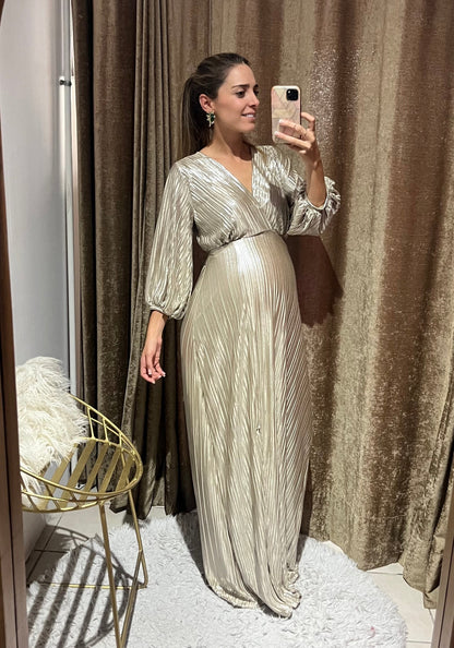 Vestido de maternidad, Nicole dorado M, G