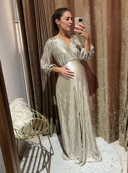 Vestido de maternidad, Nicole dorado M, G
