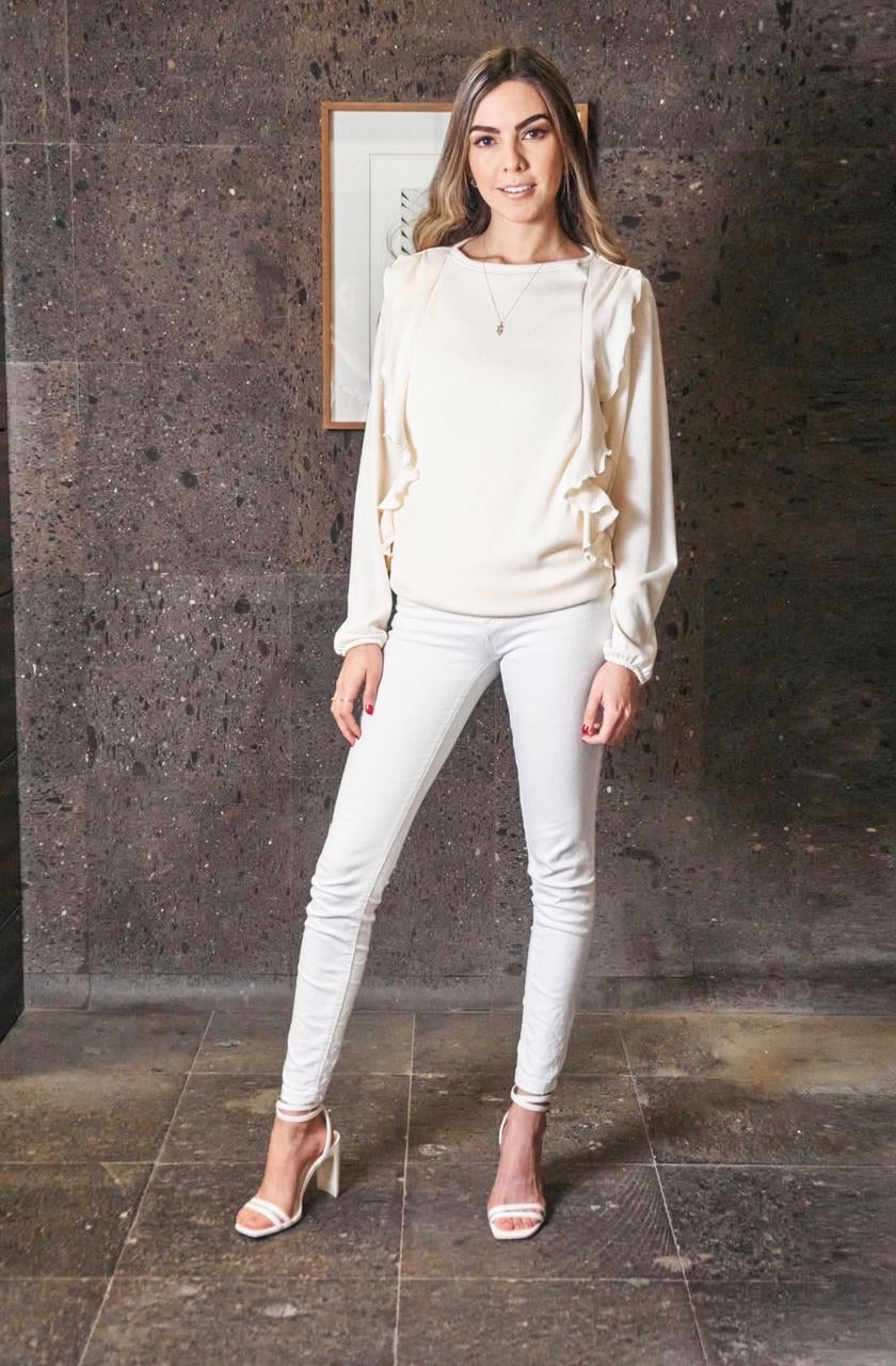 Suéter lactancia olanes ivory XG