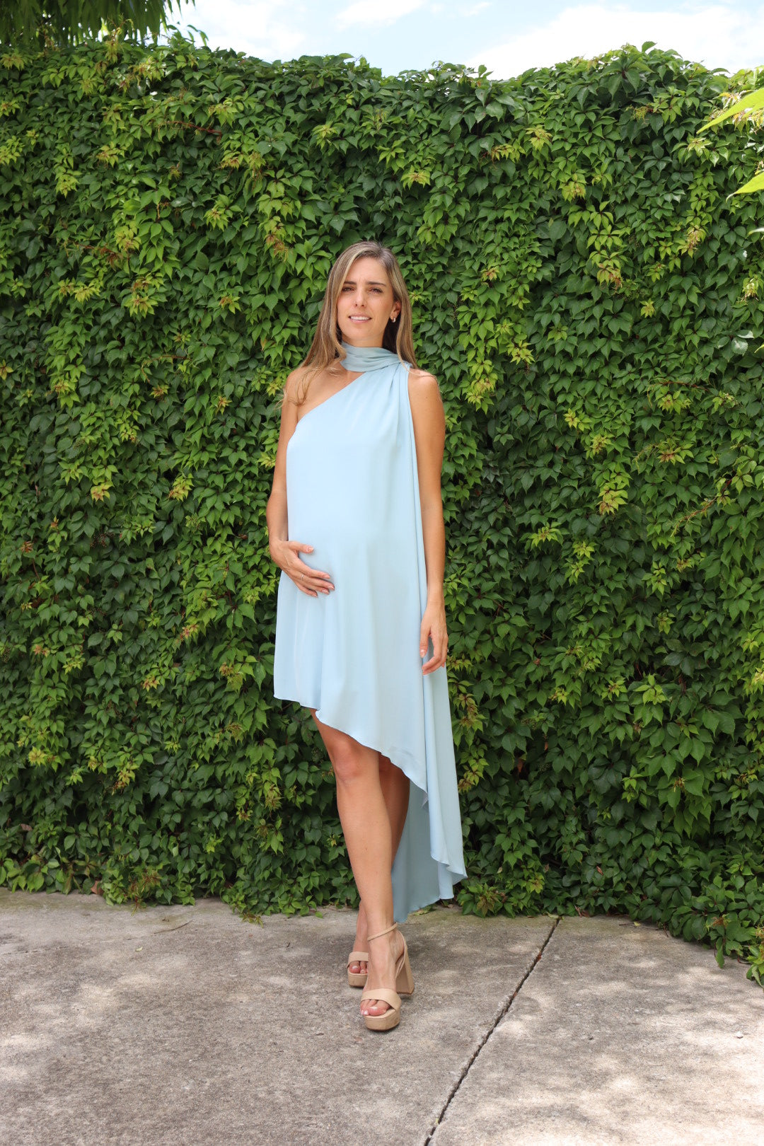 Vestido de Maternidad, Fernanda azul bajito