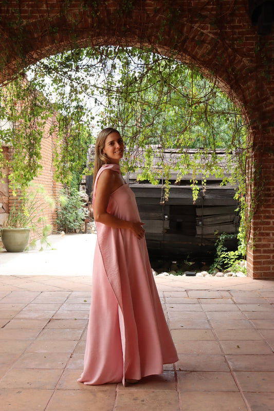 Vestido de Maternidad Adela rosa jaspe