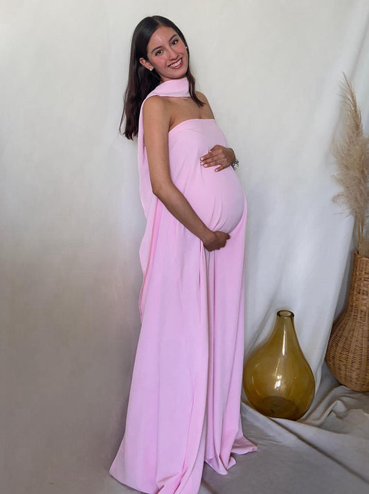 Vestido de Maternidad, Adela rosa clarito