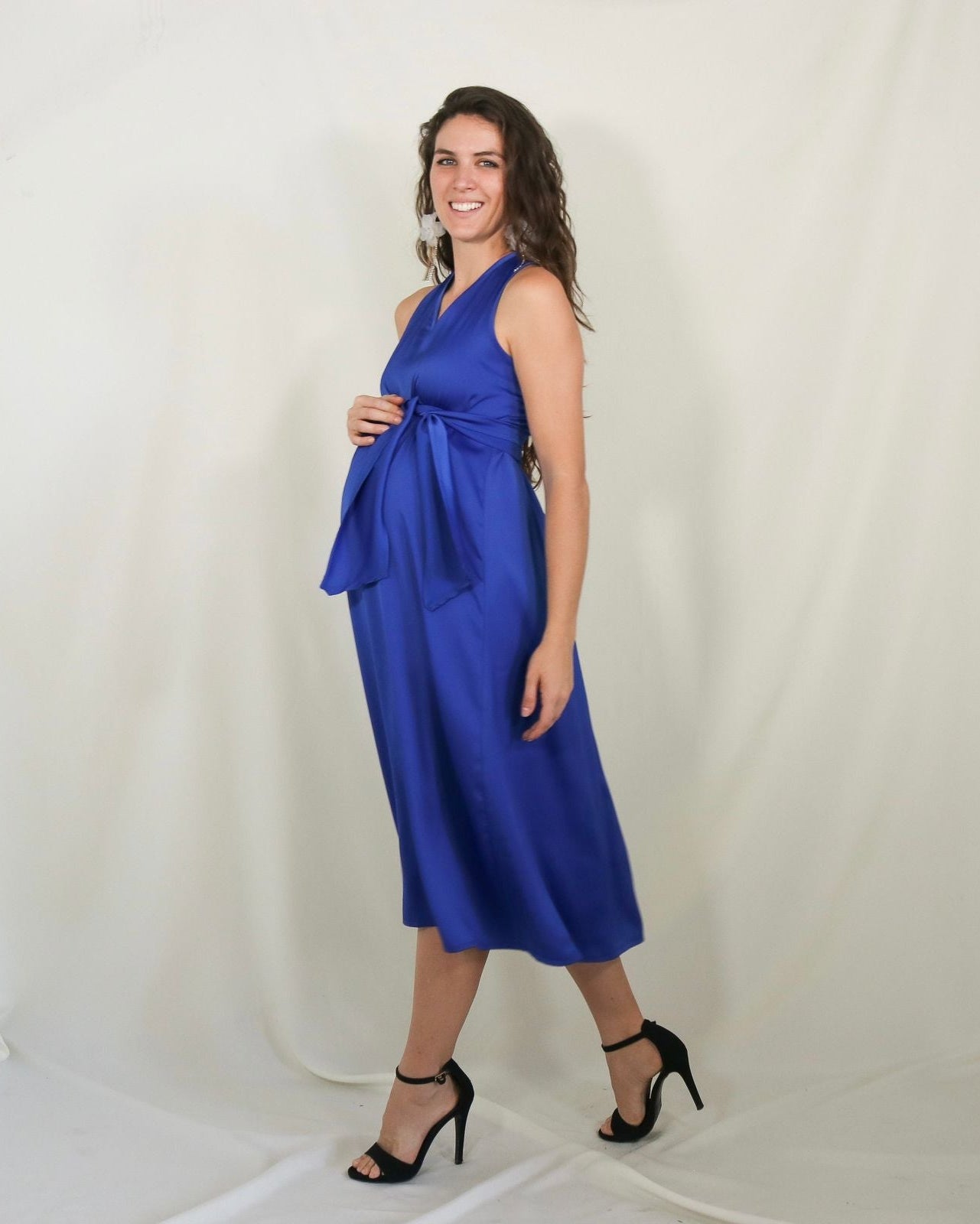 Vestido de maternidad, Dinora azul rey CH
