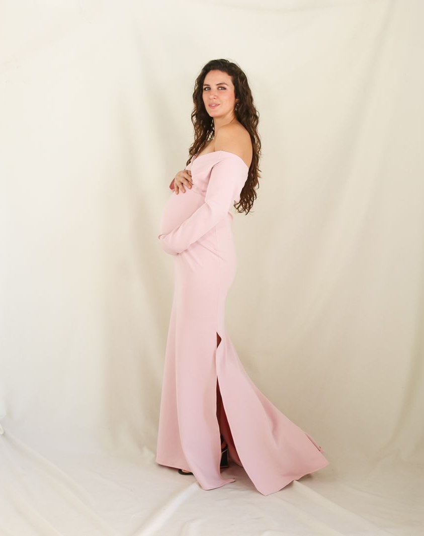 Vestido de maternidad sesión, Ritta rosa neopreno