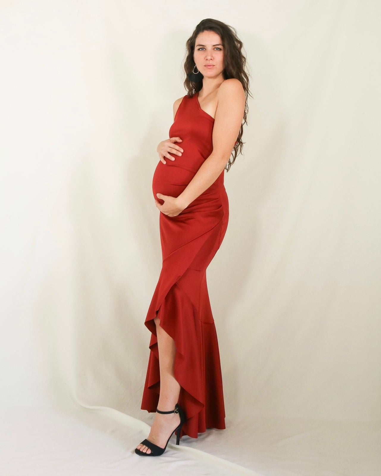 Vestido de maternidad Ginna, óxido
