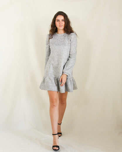 Vestido maternidad y lactancia, Lourdes gris caliente XG