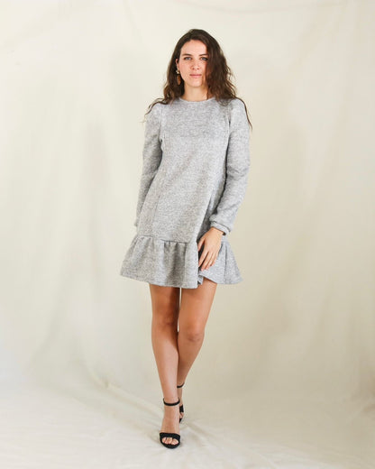 Vestido maternidad y lactancia, Lourdes gris caliente XG