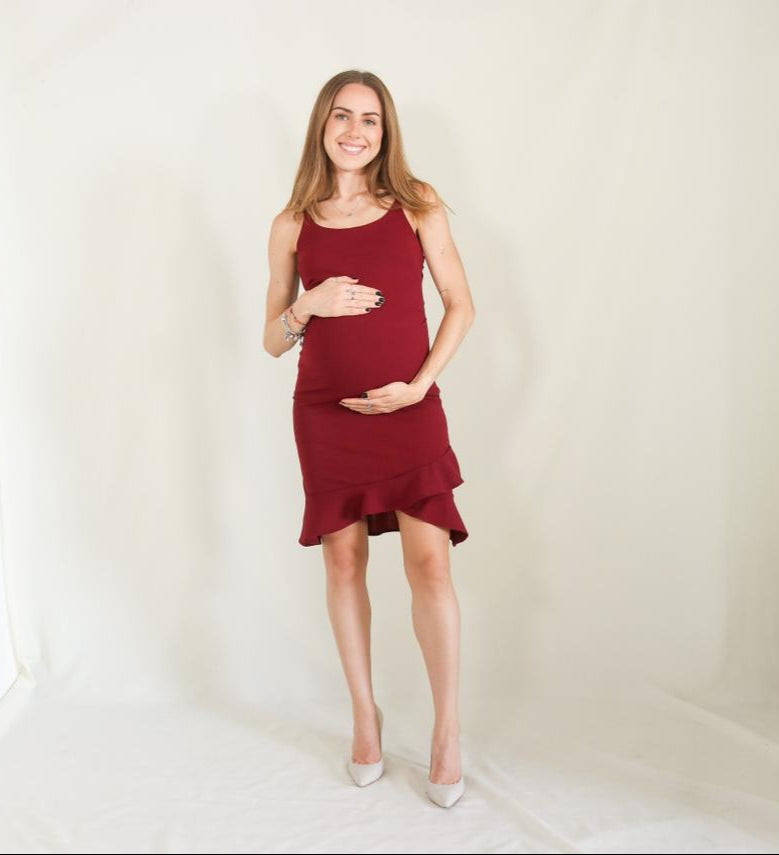 Vestido de maternidad Layla, Vino CH