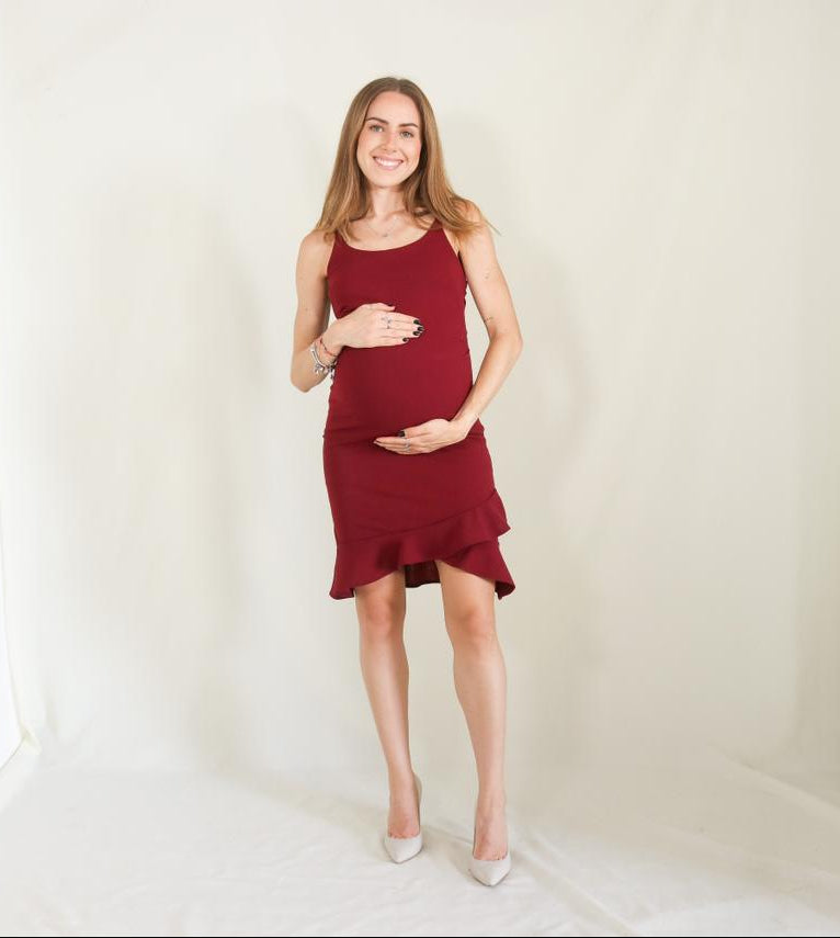 Vestido de maternidad Layla, Vino CH
