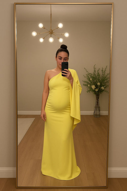 Vestido de maternidad Carolina, amarillo