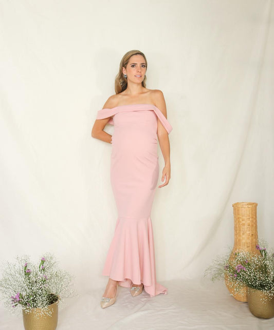 Vestido de maternidad Renata, rosa claro M