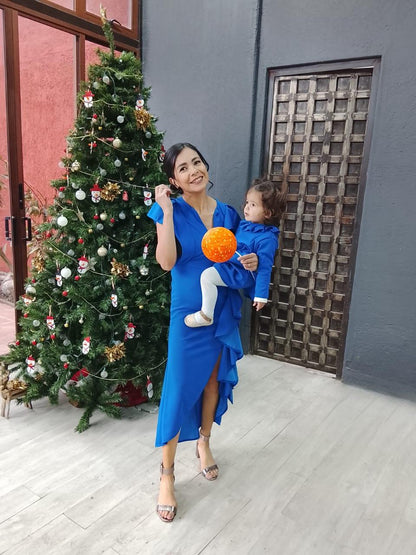Vestidos matching azul cielo, Jessica azul vivo M