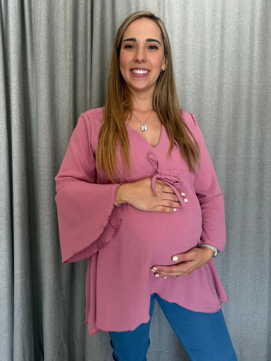 Blusa de maternidad, loretta rosa quemado G, XG