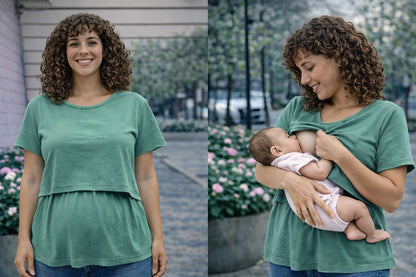Blusa de maternidad y lactancia