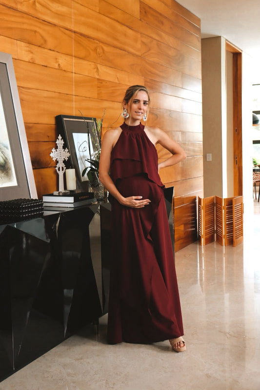 Vestido Ariel de maternidad y lactancia vino