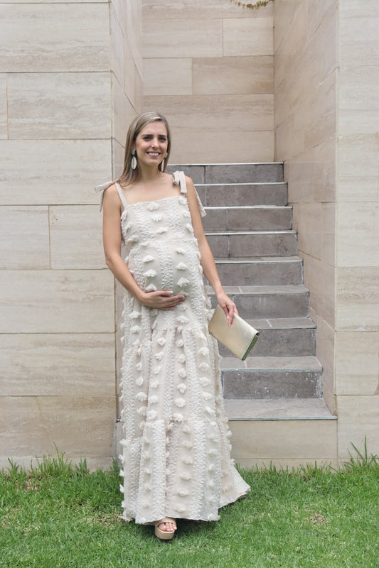 Vestido de Maternidad, Dalia pompones