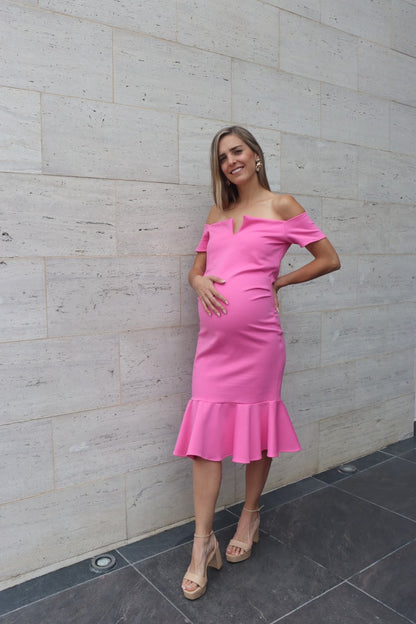 Vestido de maternidad, Itzel pink wave