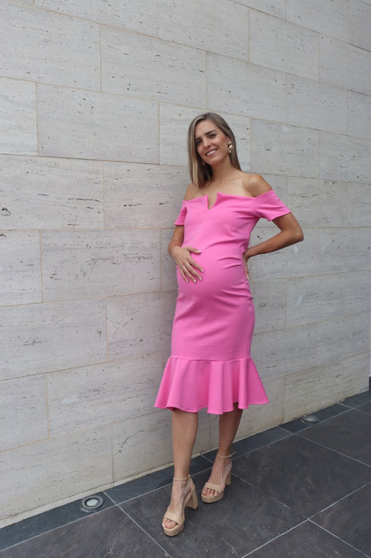 Vestido de maternidad, Itzel pink wave