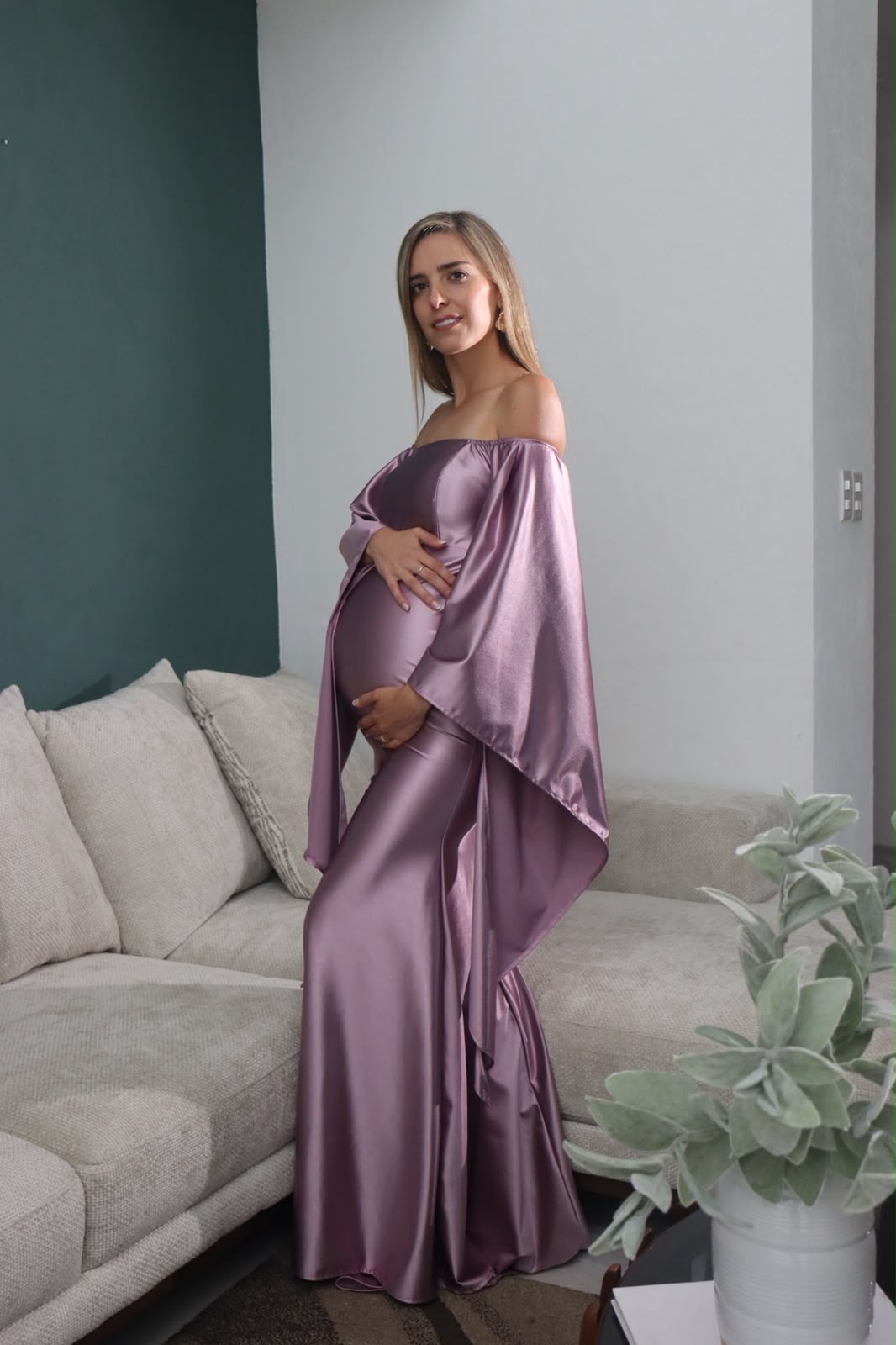 Vestido de maternidad Melissa, lavanda
