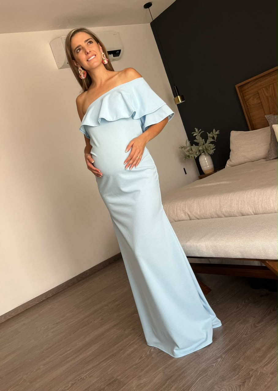 Vestido de maternidad, Astrid azul claro vértigo