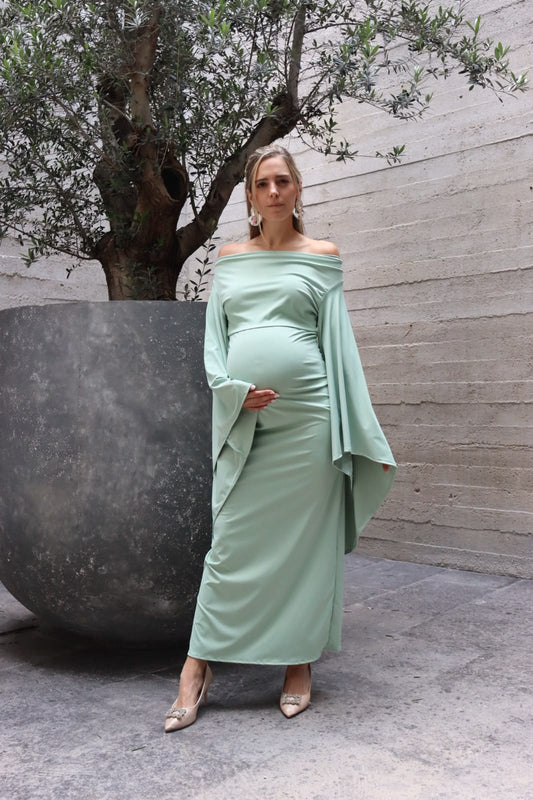 Vestido maternidad Andrea verde
