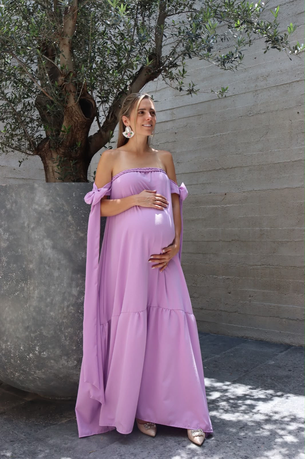 Vestido de maternidad Kalisi lila