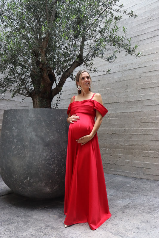 Vestido de maternidad, Bianca rojo