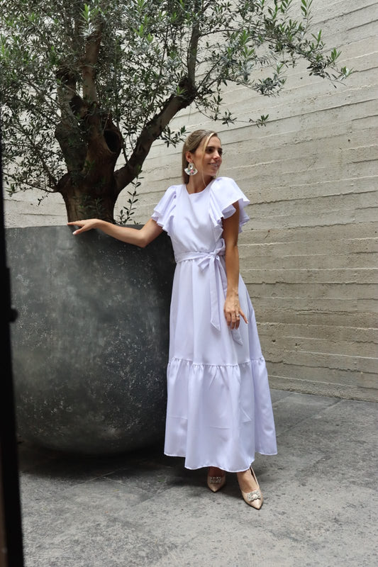 Vestido maternidad y lactancia, Mia blanco