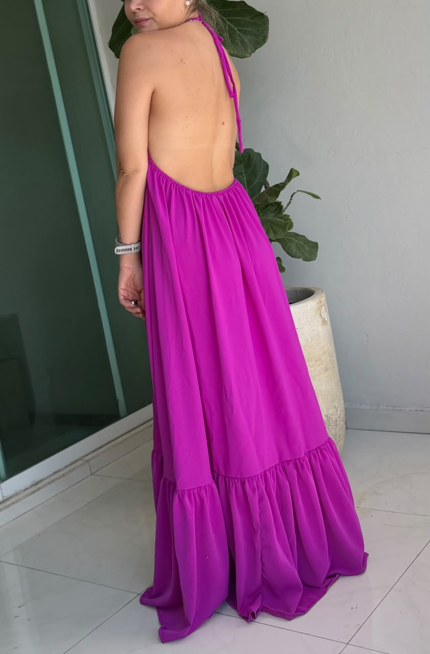 Vestido de maternidad Elisa, mulberry
