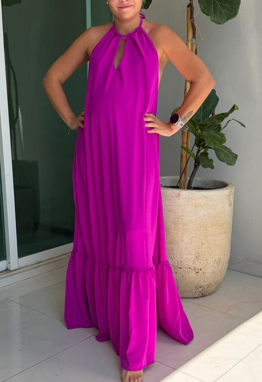 Vestido de maternidad Elisa, mulberry