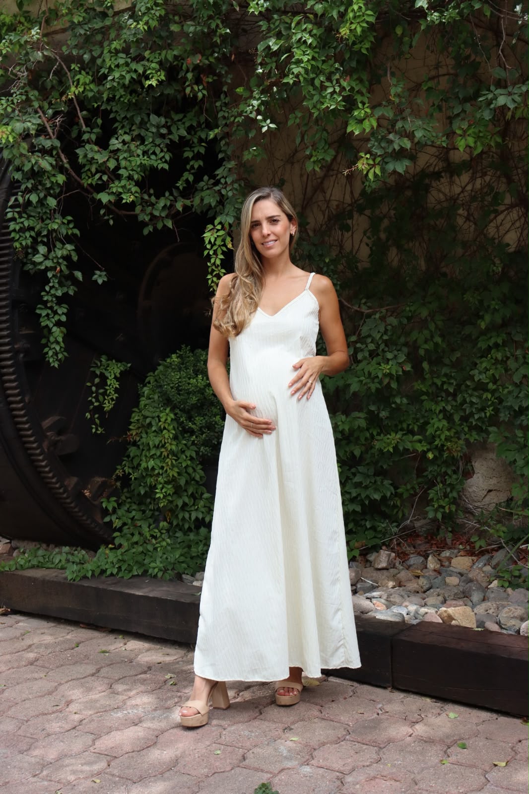 Vestido de maternidad Danusha, blanco