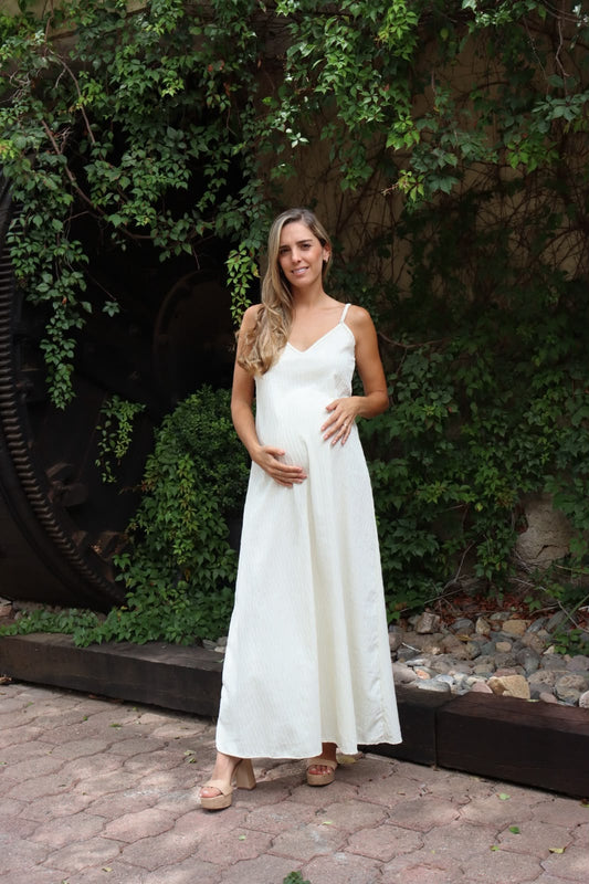 Vestido de maternidad Danusha, blanco