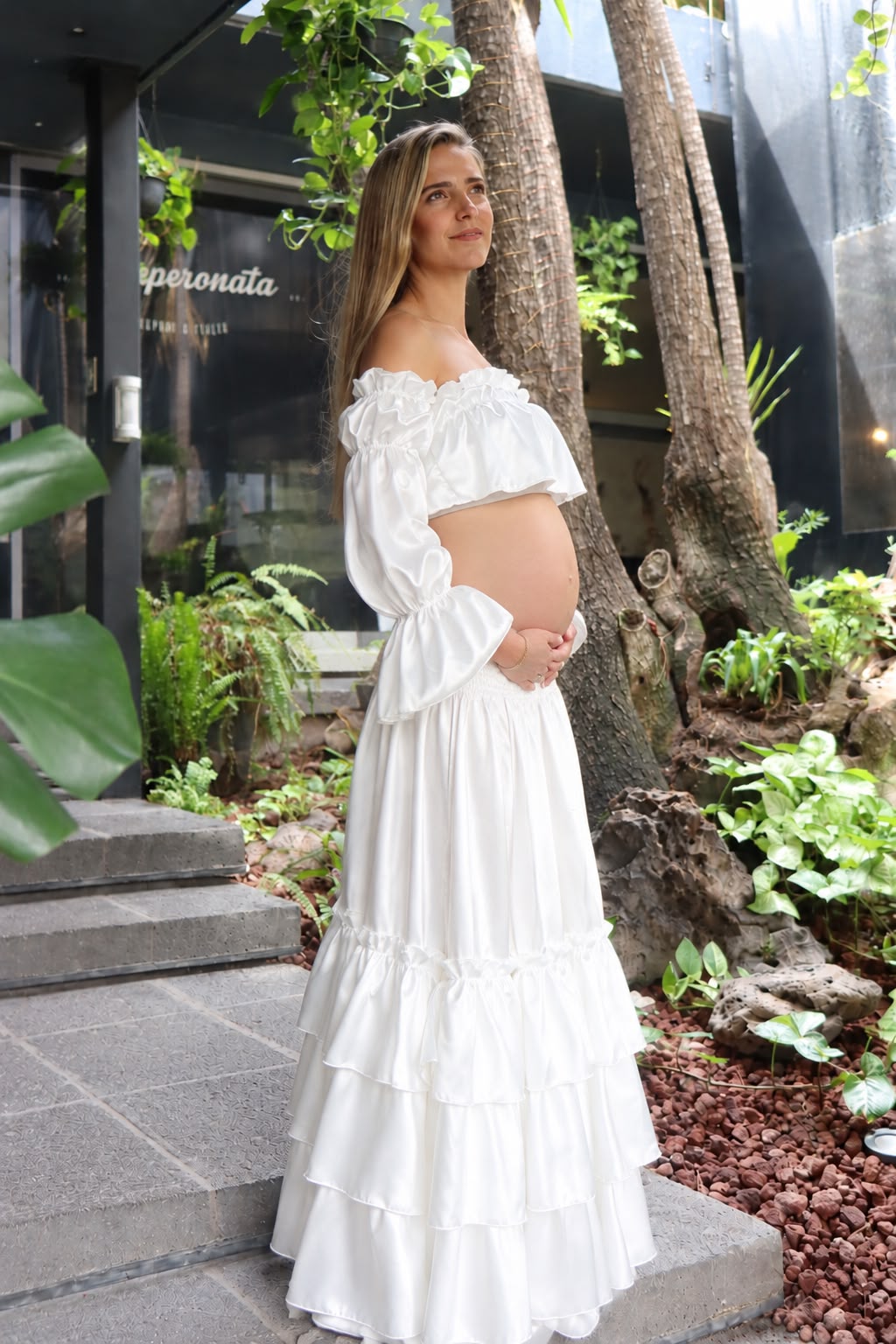 Set María Fernanda Blanco brilloso
