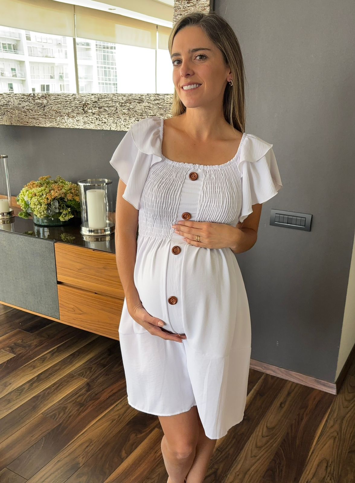 Vestido ligas botones