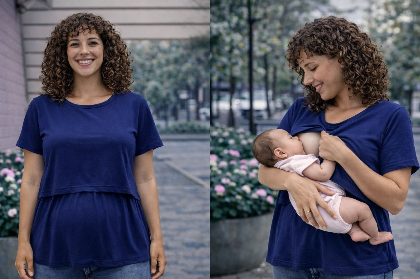 Blusa de maternidad y lactancia CH, M, G