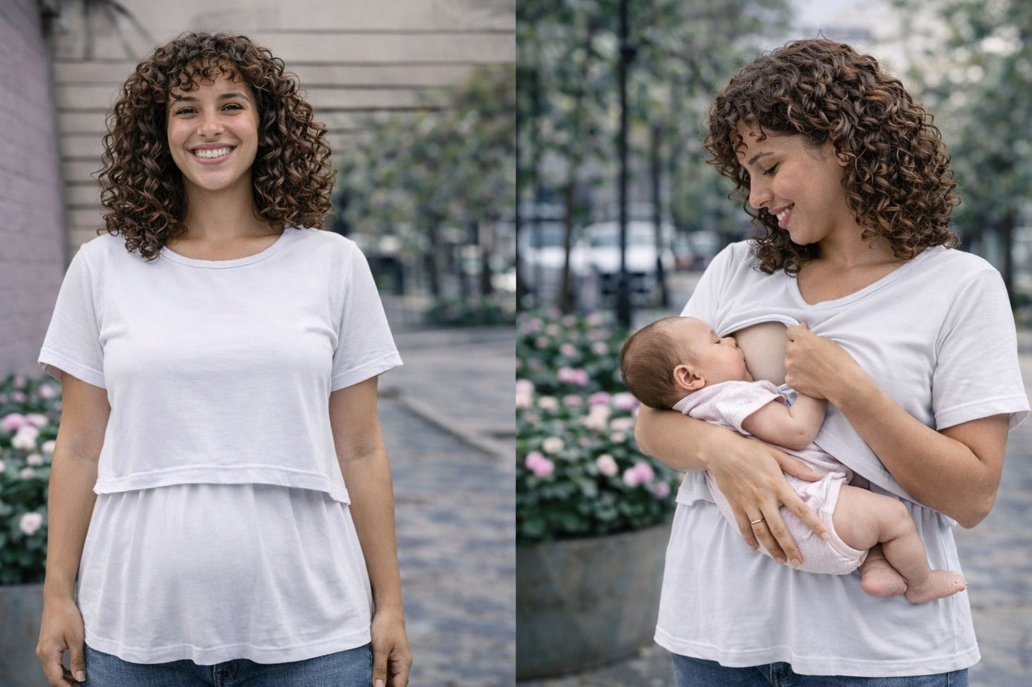 Blusa de maternidad y lactancia