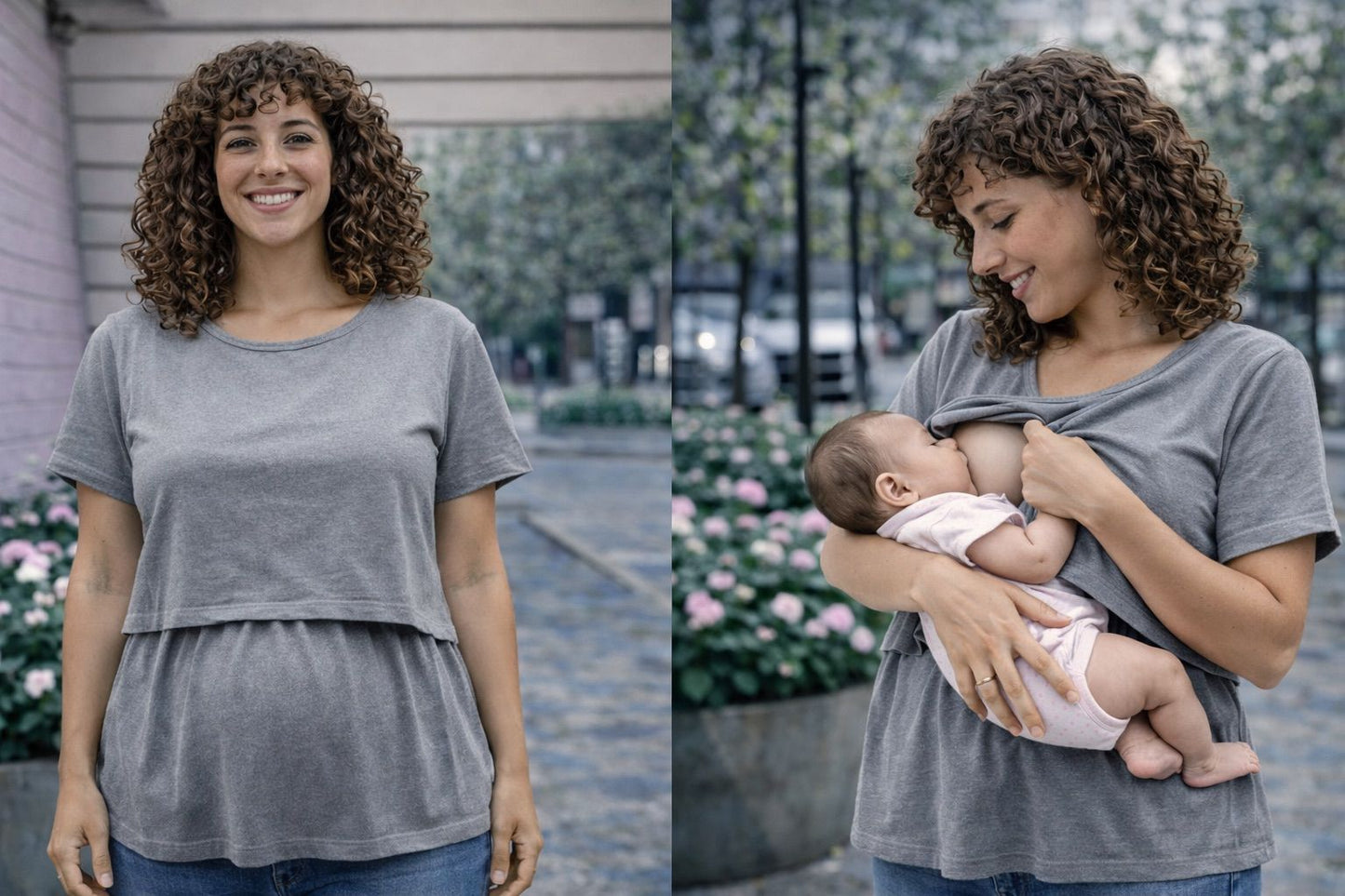 Blusa de maternidad y lactancia CH, M, G