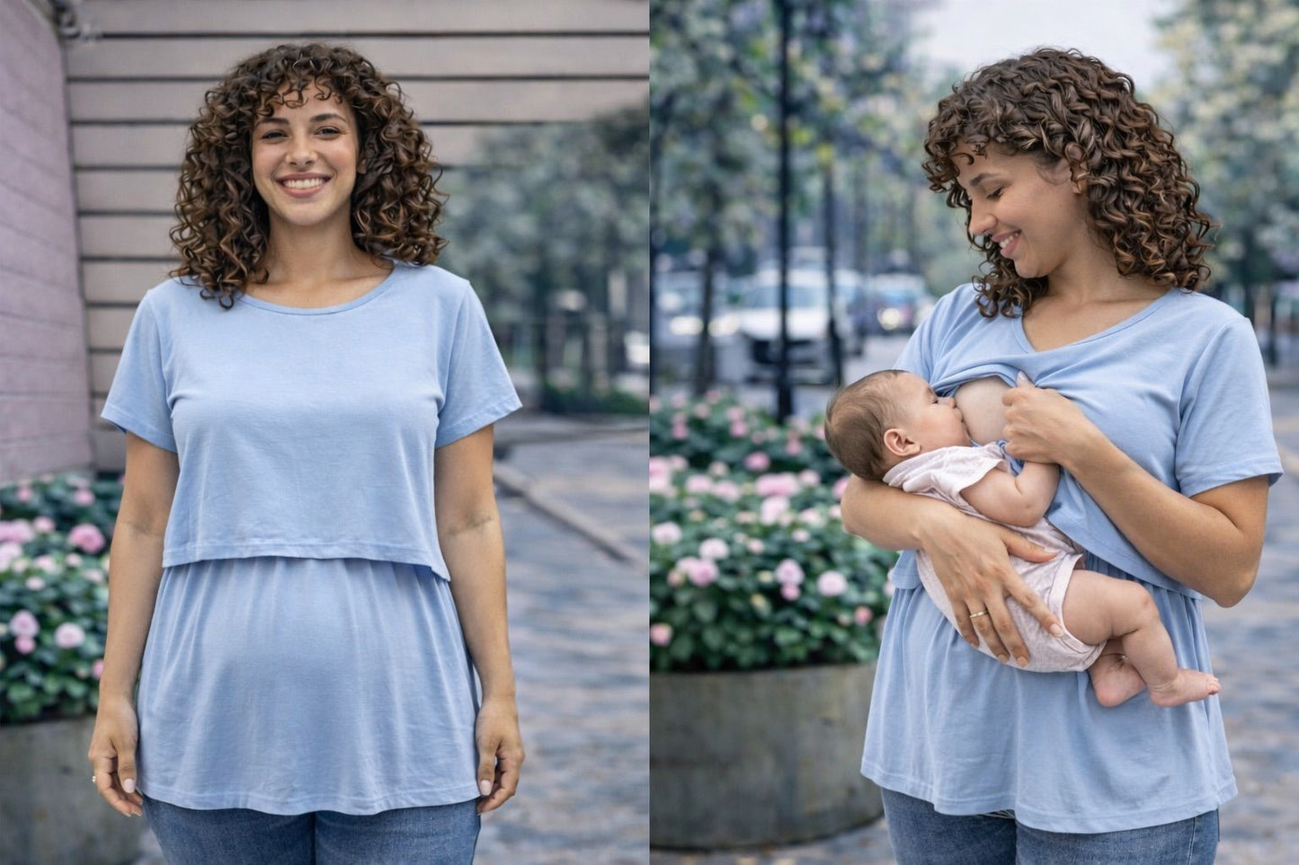 Blusa de maternidad y lactancia