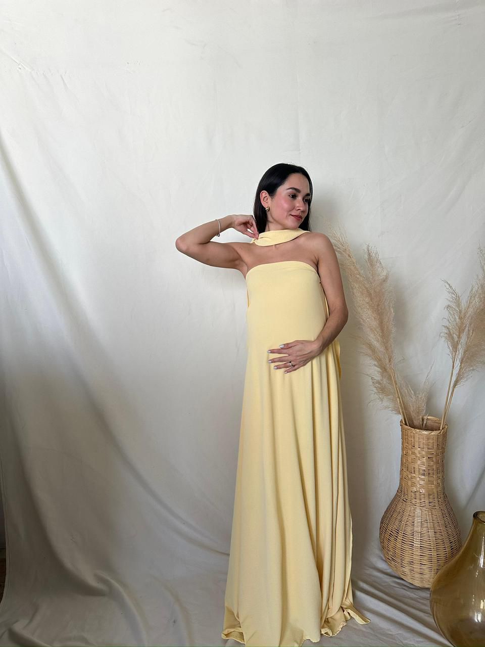 Vestido de Maternidad Adela amarillo