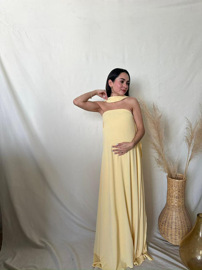 Vestido de Maternidad Adela amarillo